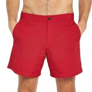 Ben Sherman Men's Size XXL  Lagoon Glacier Red Swim Trunks Shorts Msrp $85.00